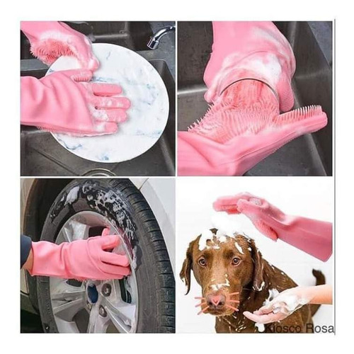 Imagen 1 de 5 de Guantes De Silicona Multiuso