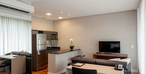 Imagem 4 de 15 de Flat Fl Residence 35m² 1 Dormitório 1 Vaga Na Vila Olímpia Para Locação - Sf39075