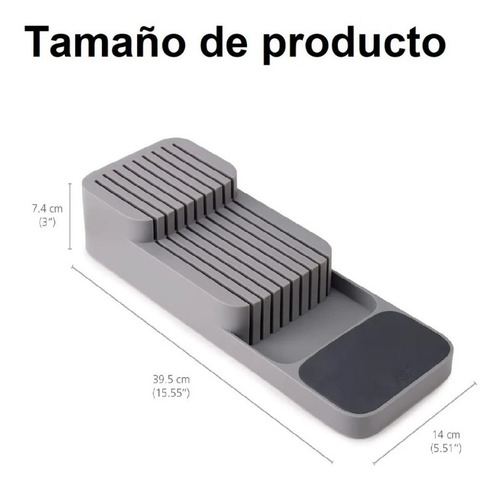 Imagen 4 de 9 de Organizador De Cuchillo Porta Cuchillos Para Cajon De Cocina