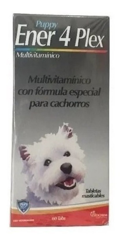 Ener 4 Plex Cachorro 60 Tab Vitaminas Para Perro 