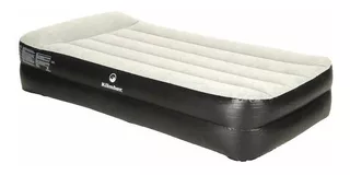 Colchón inflable Klimber Sencillo color negro y blanco de 99cm x 191cm x 30cm