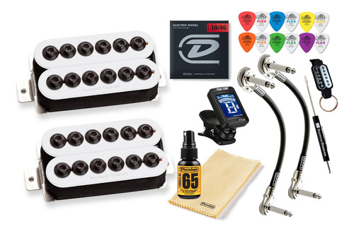 Set Pastillas Seymour Duncan Invader Sh-8n / Sh-8b Con Toneb