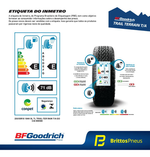 Pneu Bfgoodrich Aro 18 Trail-terrain T/a 235/55 R18