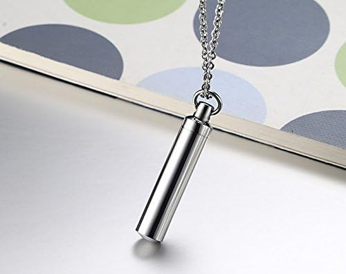 Ttvovo Collar De Urna De Cremación Cilíndrica Para Cenizas,