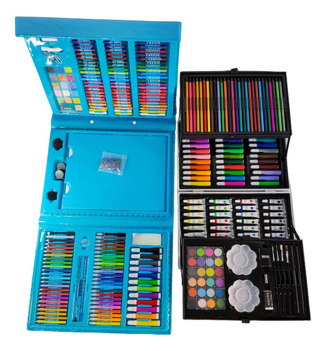 Kit Maletin Artes Plasticas Dibujo Pintura Creativo Infantil