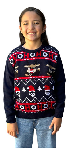 Ugly Sweater / Sueter Navideño Niñ@ Con Diseño Navideño