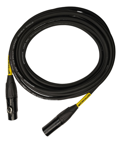 Cabo De Microfone Balanceado Xlr M - Xlr F 8mts Muthcable