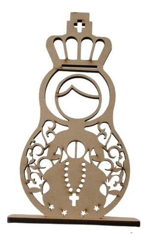 Imagen 3 de 7 de Set De 6 Piezas Recuerdos/nacimiento/bautizo/comunión En Mdf