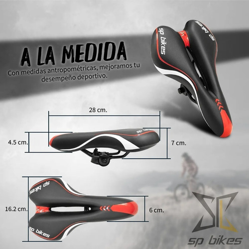 Imagen 8 de 8 de Asiento Para Bicicleta Vzr Prostatico Diseño Innovador