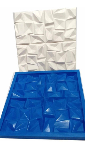 Forma Silicone Profissional Abstrato 3d - 100% Silicone Cor Azul