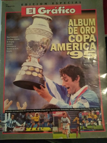 Copa América 95 Álbum De Oro. El Gráfico. Uruguay Campeón