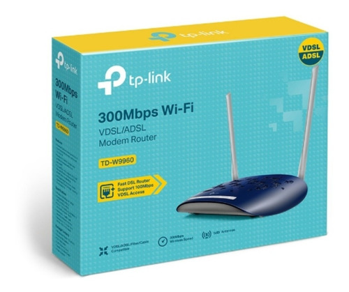 Imagen 4 de 4 de Router Tp Link Td-w9960 Inalambrico Banda Unica 300mbps