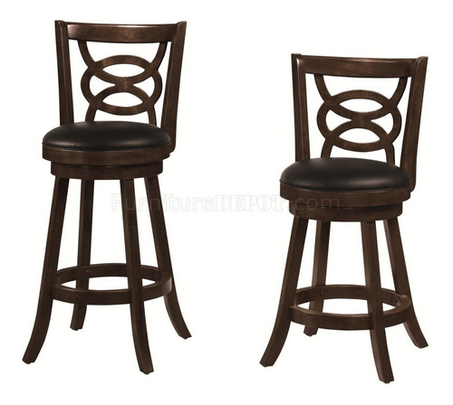 Imagen 4 de 4 de Banco Giratorio Para Comedor, Altura De 25pulgadas