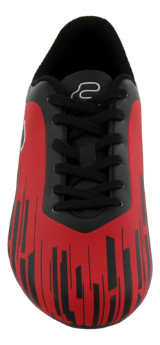 Tenis Hombre Fútbol Charly 1086194 Tachones Negro / Rojo