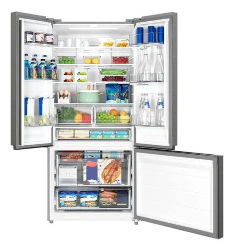 Refrigerador Midea Multidoor 672l Frost Free Inverter Inox