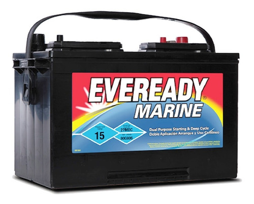 Bateria De Ciclo Profundo Eveready Marine 27-mdc - 30ah