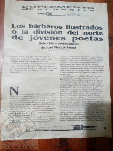 Suplemento Encuentro/los Barbaros Ilustrados