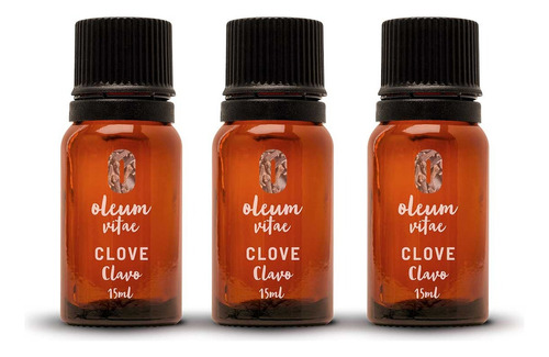 3x2 Aceite Esencial De Clavo 100% Puro 15ml. Oleum Vitae