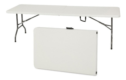 Imagen 1 de 5 de Mesa Rectangular Garden Life T408000 Picnic 1.80 Mts Blanca