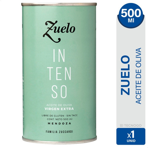 Aceite De Oliva Zuelo Intenso Lata Sin Tacc Libre Gluten