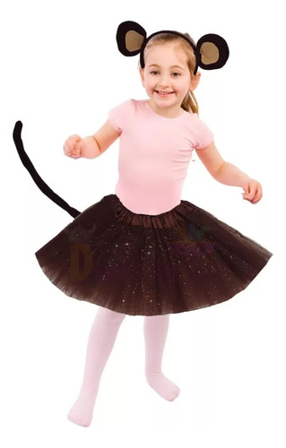 Diadema Changuita Disfraz Primavera Niña Mono Primavera Tutu