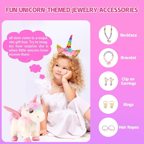 Unicornio Interactivo Dollox Con Disfraz Y Accesorios Para N