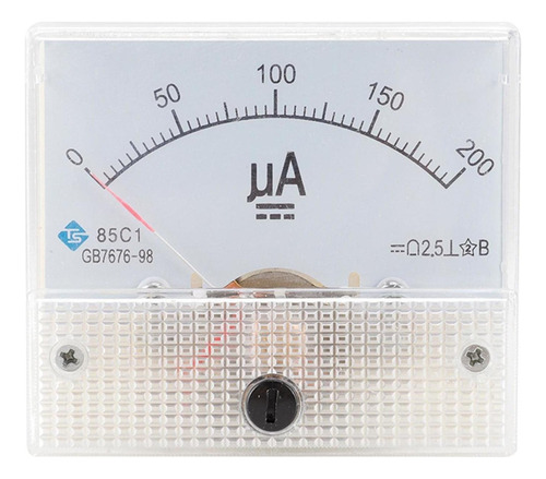 Amperímetro Cc Amperímetro Medidor De Bateria Cc 0-200ua