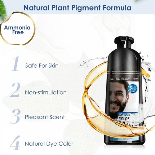 Tinte Natural Para Barba, Crema Natural Para Barba Y Bigote