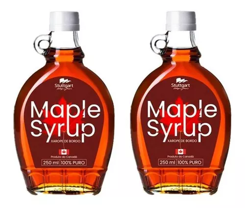 2 Xarope Bordo Maple Syrup Panqueca 15% 250ml