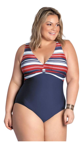 Maiô Com Bojo Varias Cores Plus Size Moda Praia E Piscina