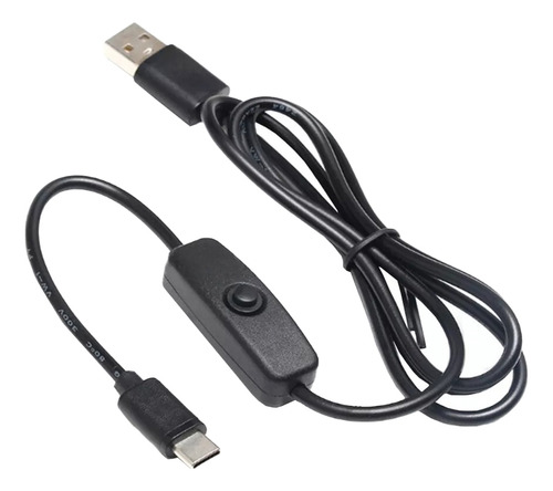 Cable Usb Tipo C 1m Interruptor On / Off 5v 3a Carga Rápida
