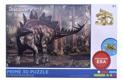 Puzzle Rompecabezas Prime 3d Stegosaurio 100 Piezas