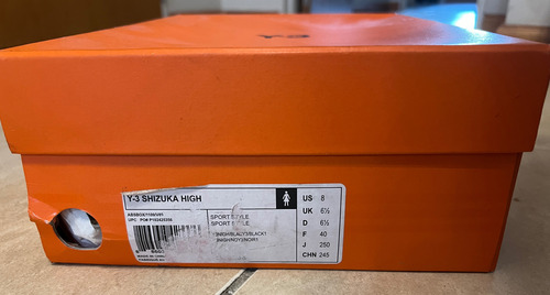 Y-3 adidas Zapatillas Botas Mujer Yohji Yamamoto Talle 8 Us (Usado)