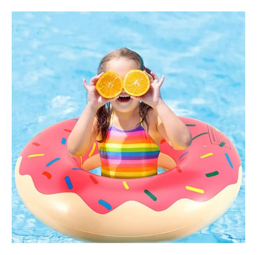 2 Salvavidas Dona Mordida #90 Cms Flotador Inflable +8años