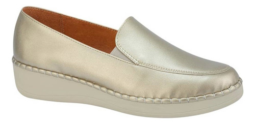 Zapato Casual De Dama  Shosh Confort 2111 Color Oro