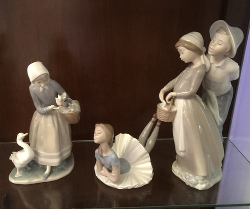 Lladro Porcelana Niña Con Patos - España 20off