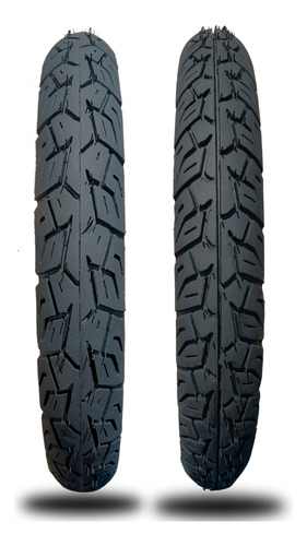 Par Pneu Universal Para Moto Honda 275-18 E 90 Black Tyres