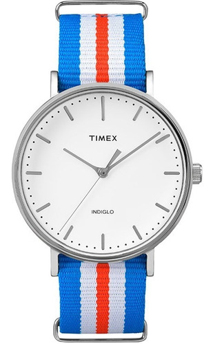 Relógio Timex Weekender Tw2p91100ww/n Pulseira De Nylon