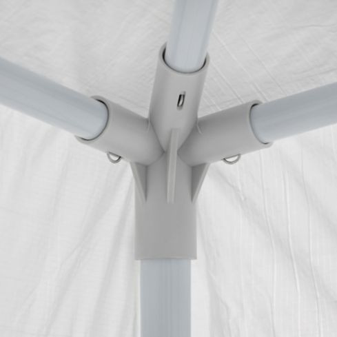 Toldo Carpa Parasol Negocio Tienda 3x3 Mt Blanco Imper.