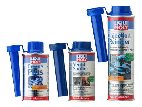 Liqui Moly Kit Injection Cleaner + Octane Plus + Valve Clean