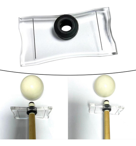 Snooker Billiard Pool Cue Bridge Head Clear Accesorio