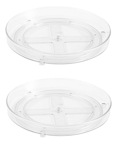 Z 2pcs Lazy Turntable Organizador 23,5 Cm X 23,5 Cm X 3,6 Cm
