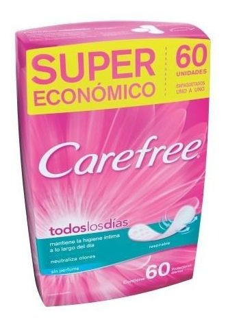 Protectores Diarios Carefree Brisa Sin Perfume X60.