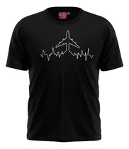 Comprar Camiseta Batimentos Cardíacos Avião Aviação