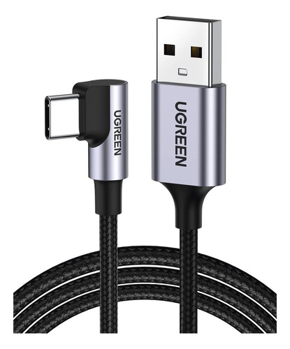 Ugreen Cable Usb A Usb C 90 Grados Carga Rapida 2m 18w