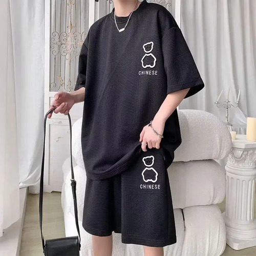 Conjunto De Verano De Traje De Manga Corta De Estilo Coreano