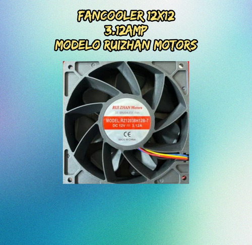 Fan Cooler 12x12 Modelo Ruizhan Motors