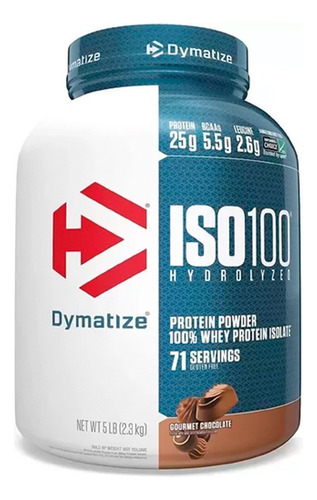 Suplemento em pó Dymatize  Proteína ISO-100 proteína ISO-100 sabor  chocolate