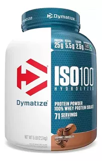 Suplemento en polvo Dymatize Proteína ISO-100 proteína sabor chocolate