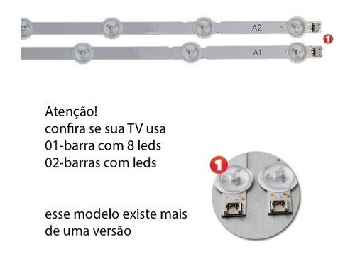 Kit Barra Led Compatível LG 32la6200 32la6200 A2 A1 A1 Nova